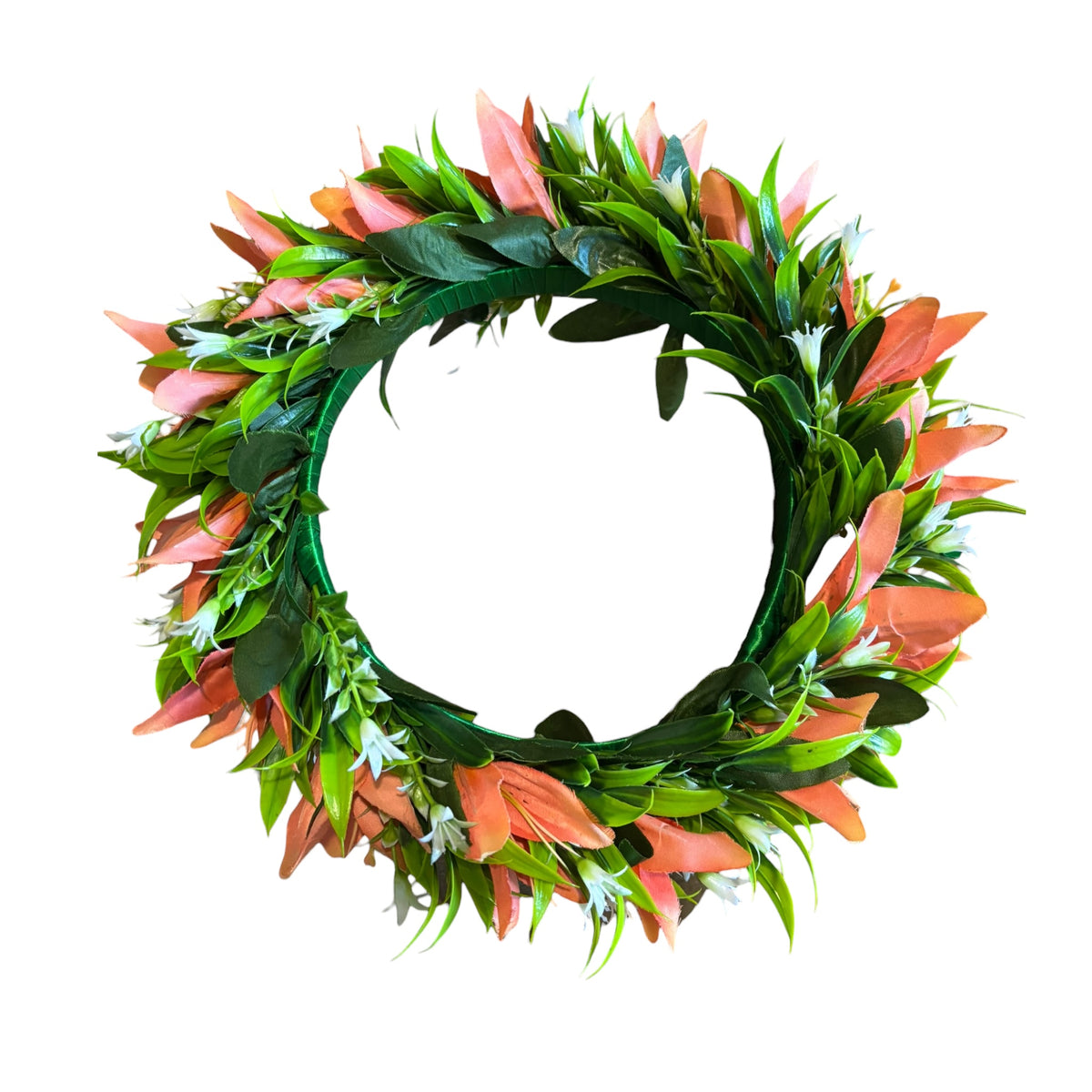 Orange Orchids Floral Crown | Headpiece | Foufou | Ei Katu | Handcrafted Polynesian Island Accessories