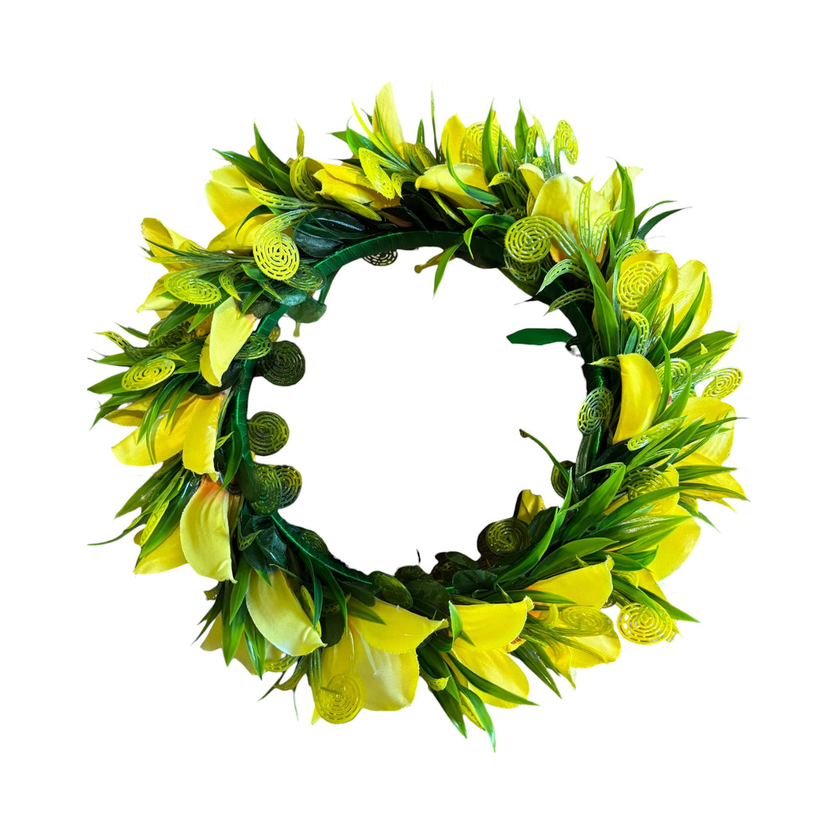 Yellow Orchids Floral Crown | Headpiece | Foufou | Ei Katu | Handcrafted Polynesian Island Accessories