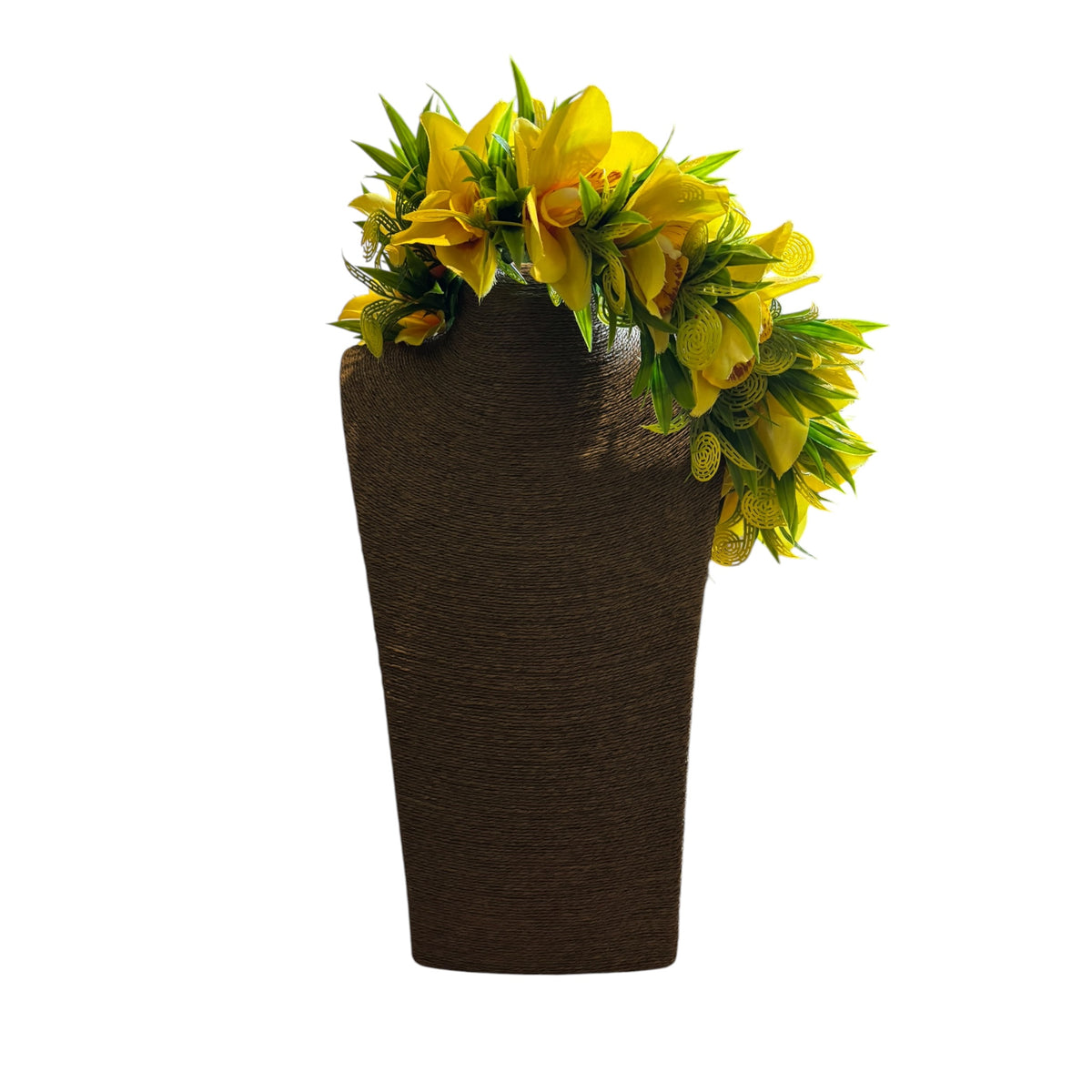 Yellow Orchids Floral Crown | Headpiece | Foufou | Ei Katu | Handcrafted Polynesian Island Accessories