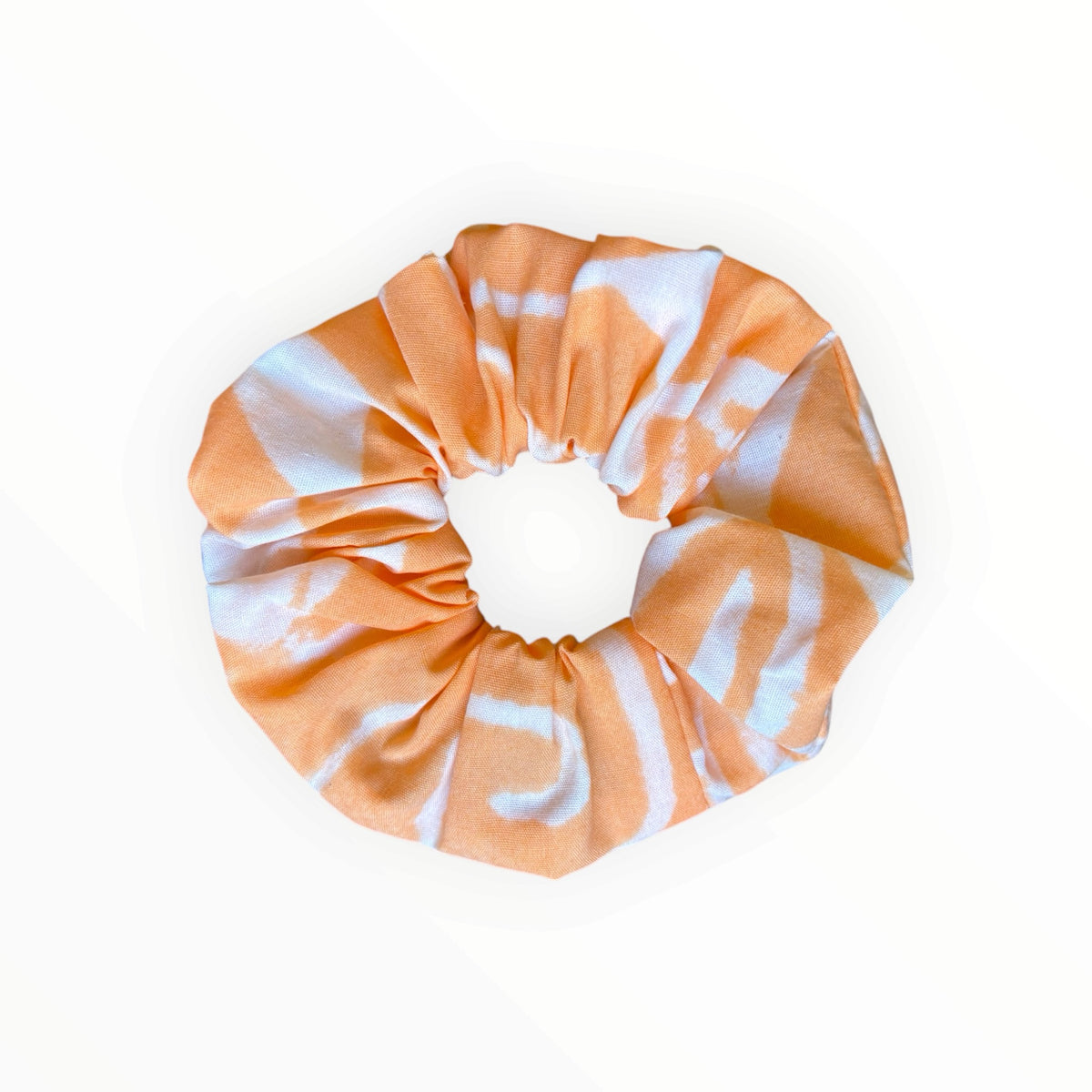 Orange Sorbet Scrunchies | Hand blockprinted Cotton Hair Accessories