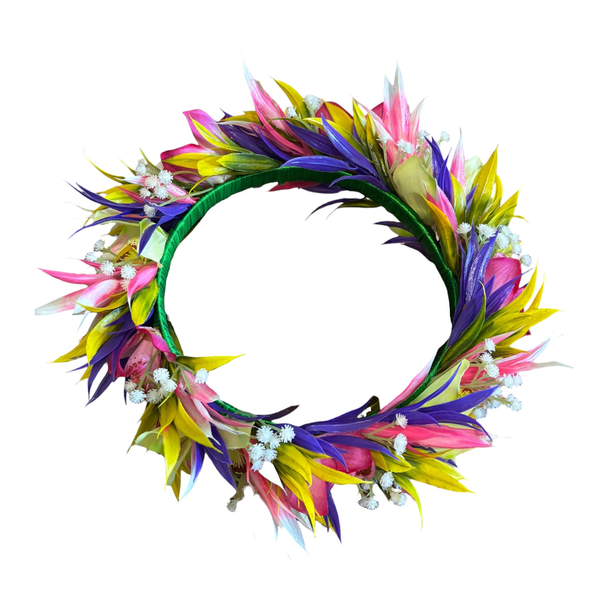 Multi-coloured Orchids Floral Crown | Headpiece | Foufou | Ei Katu | Handcrafted Polynesian Island Accessories