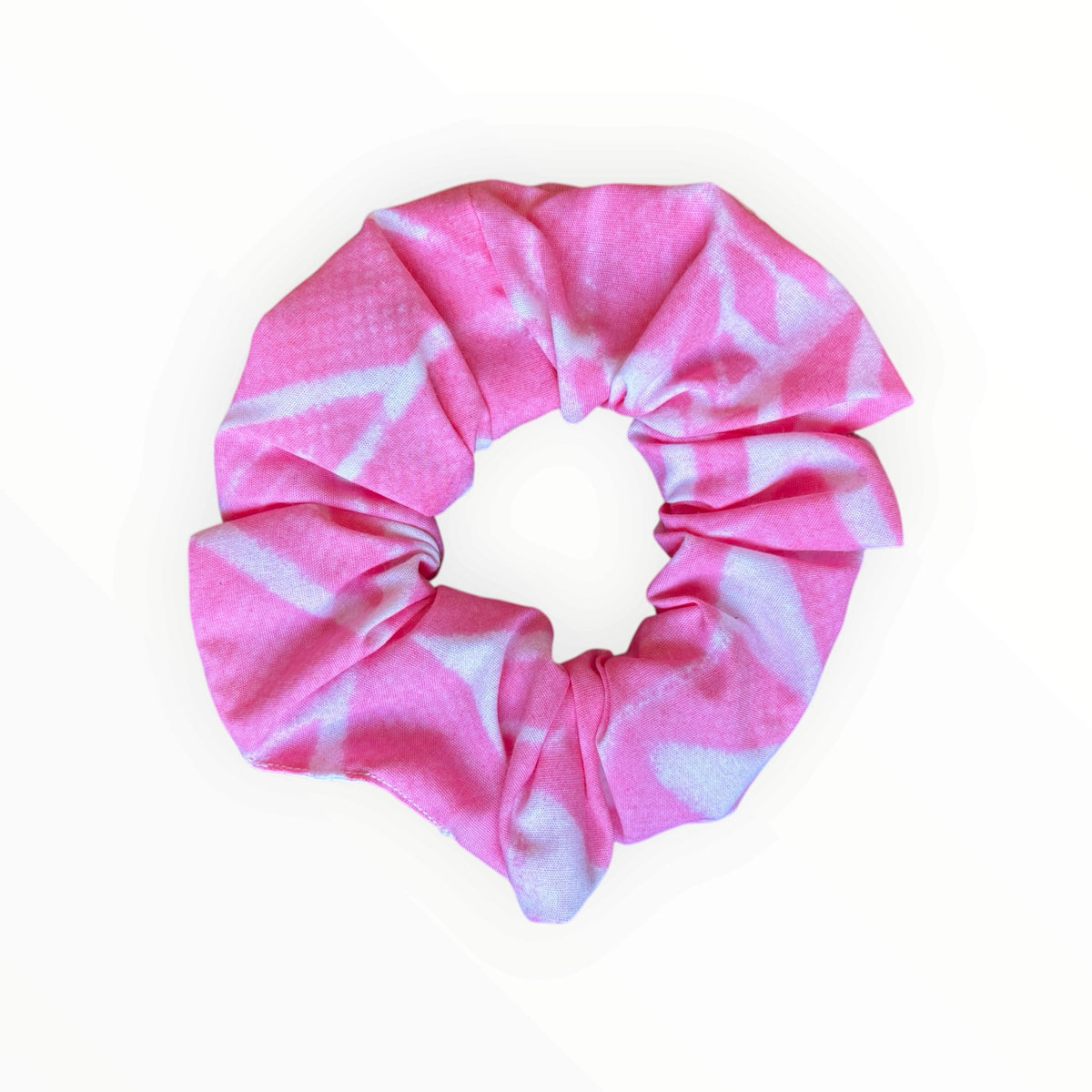 Pink Sorbet Scrunchies | Hand blockprinted Cotton Hair Accessories