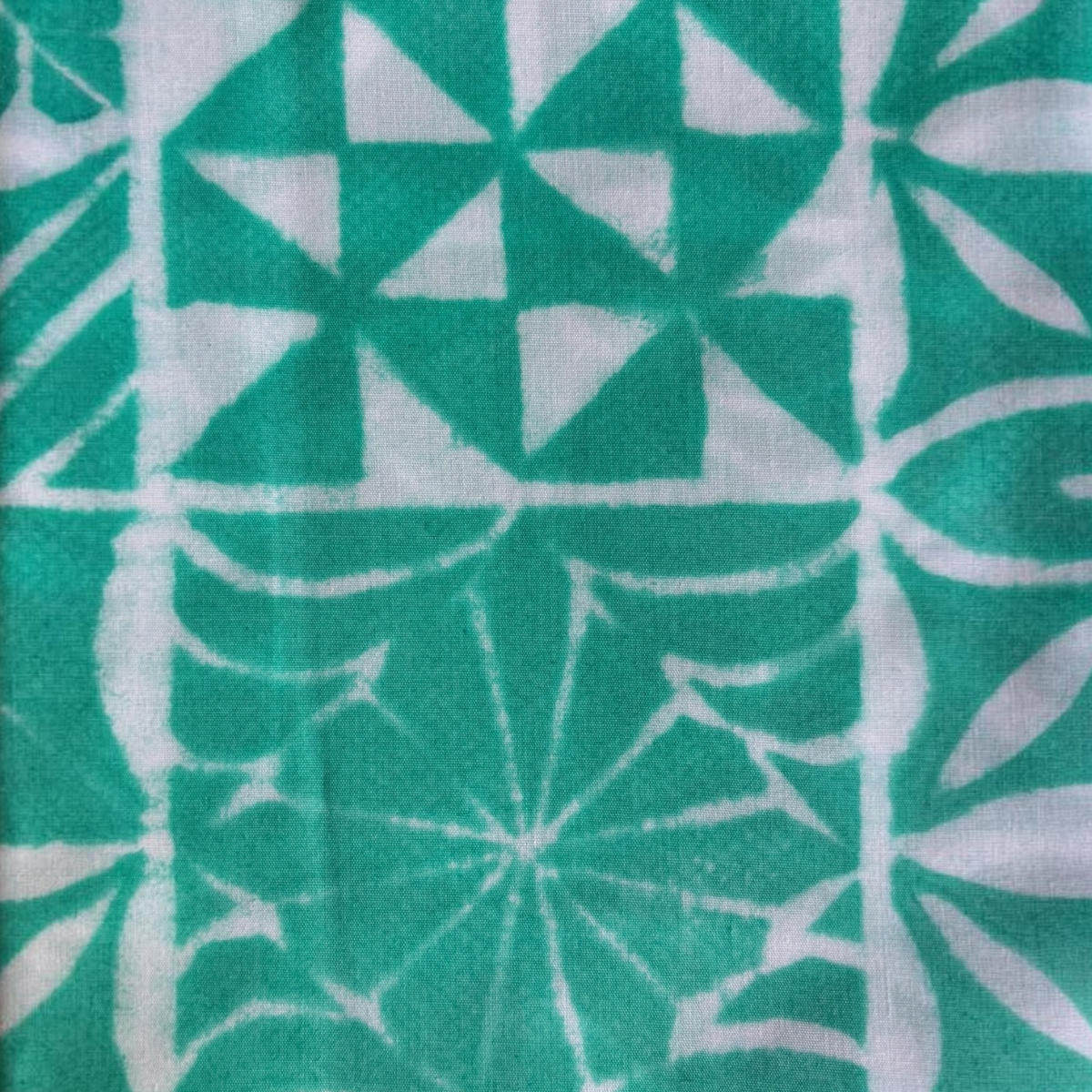 Spearmint | 2m Hand Blockprinted Cotton Poplin Sarong