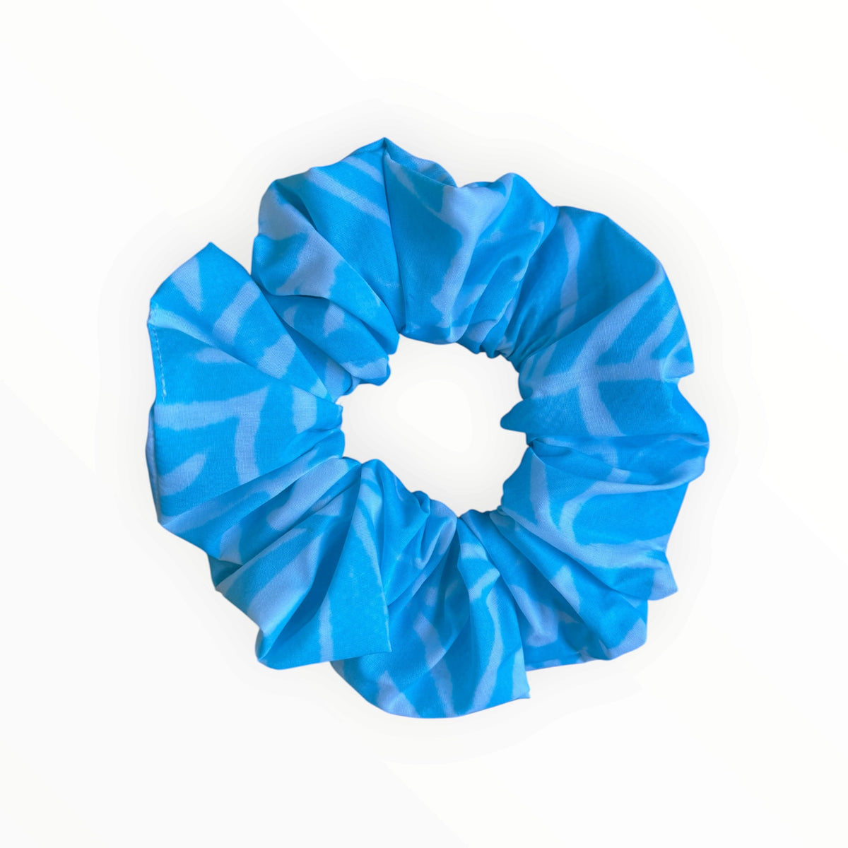 Blue Sorbet Scrunchies | Hand blockprinted Cotton Hair Accessories