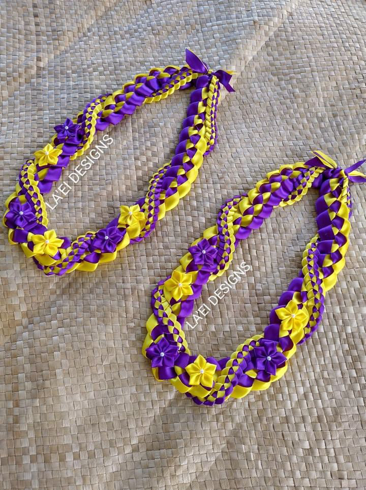 Decorated Ribbon Leis - Twisted Braid