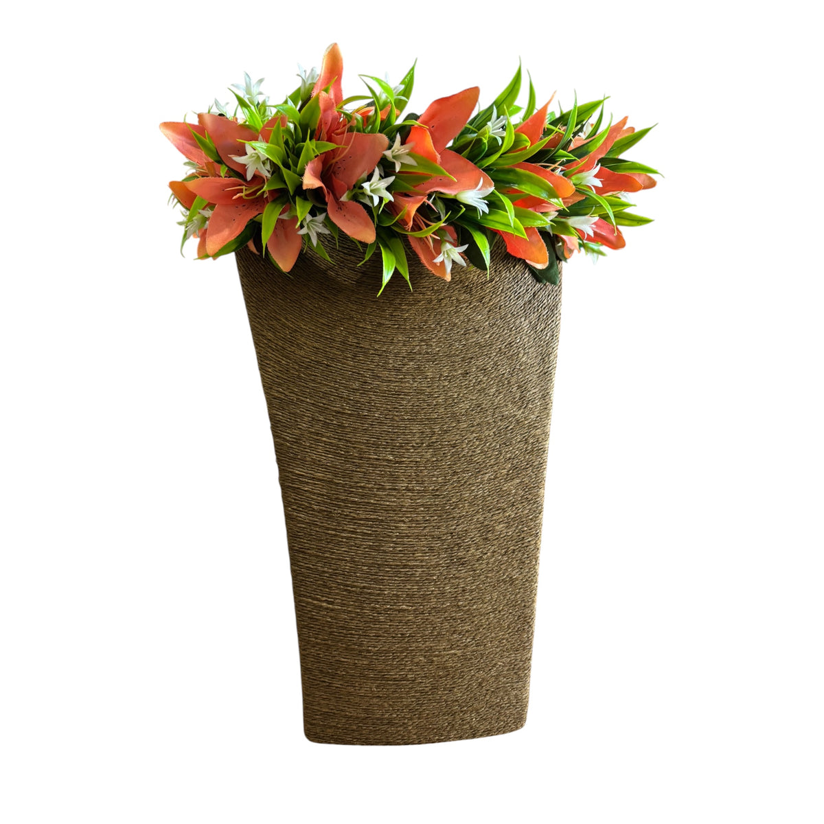 Orange Orchids Floral Crown | Headpiece | Foufou | Ei Katu | Handcrafted Polynesian Island Accessories
