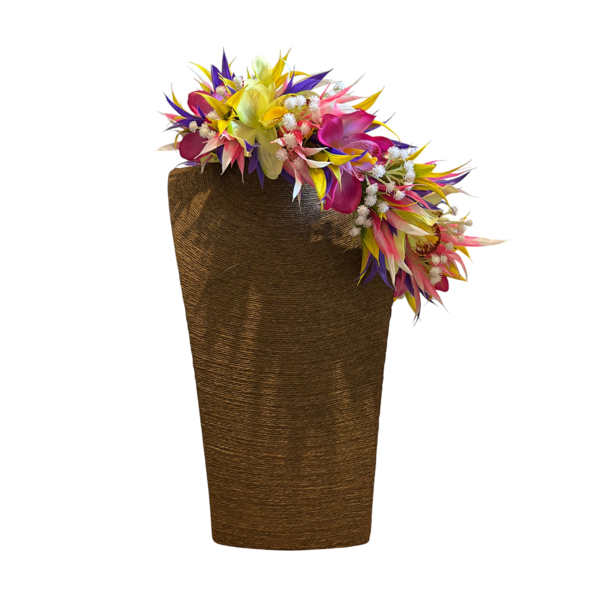 Multi-coloured Orchids Floral Crown | Headpiece | Foufou | Ei Katu | Handcrafted Polynesian Island Accessories