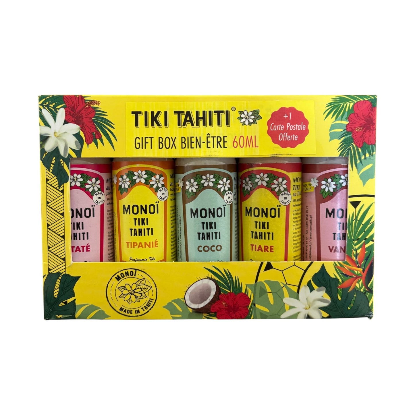 Monoi Tiki Tahiti - 5pc Assorted Monoi Gift set 60ml