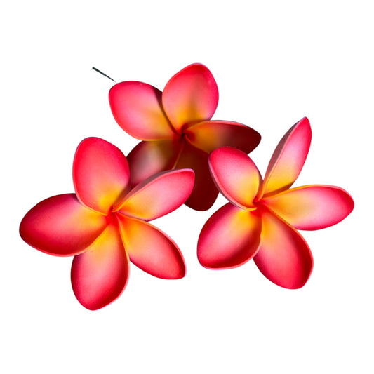 Aliutu Red Plumeria 2-tone Foam Flower Sei Siale 9cm