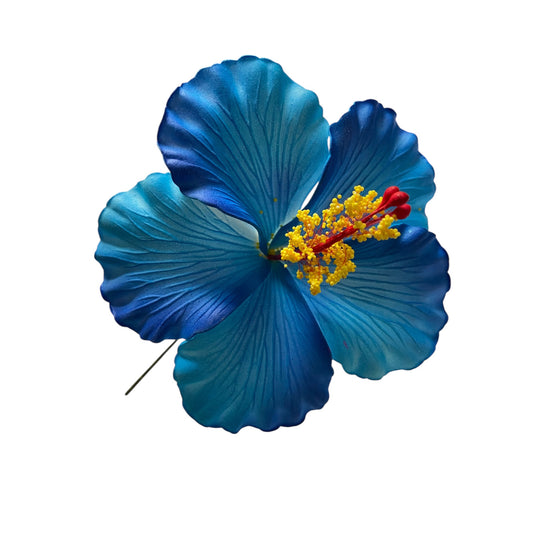 Tukaiavi Hibiscus 2-tone Blue Foam Flower Siale Sei 11cm