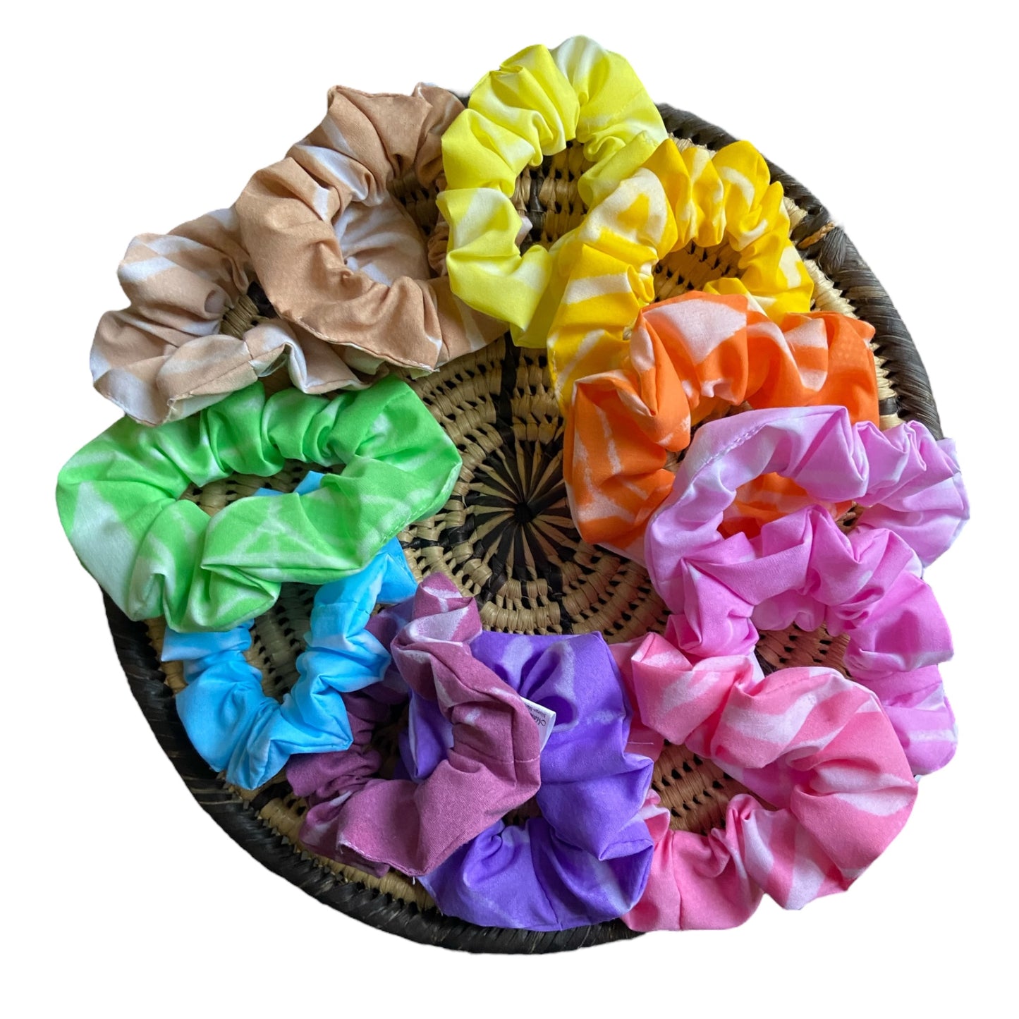 Medium (M) Hand-painted Cotton Scrunchies Hair Accessories