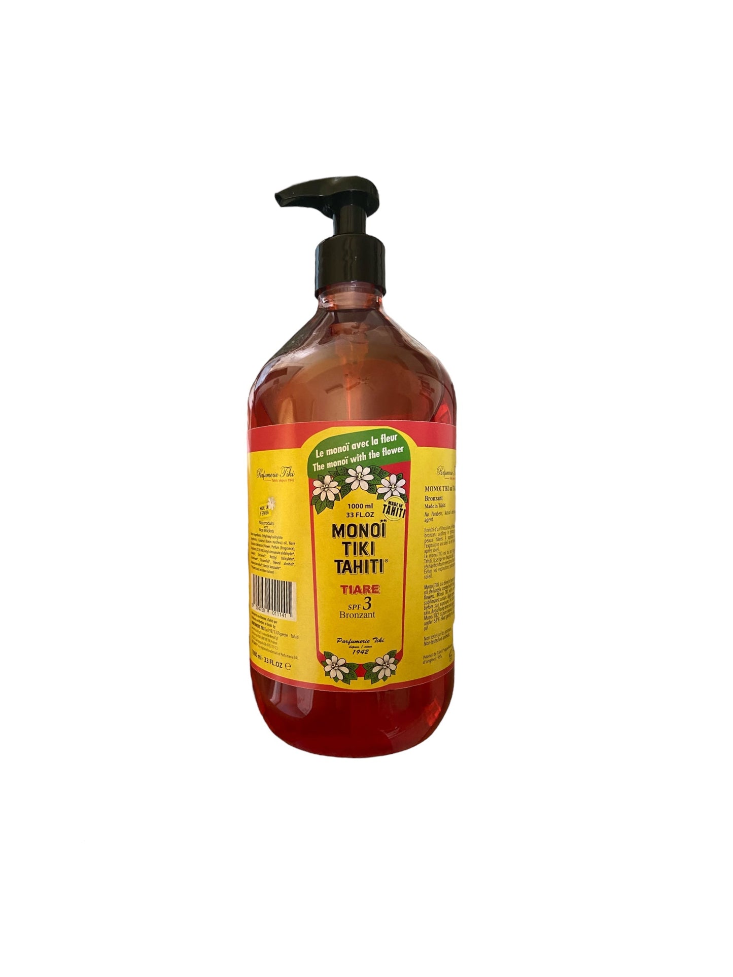 1 Litre Tiare Bronzant Monoi Oil