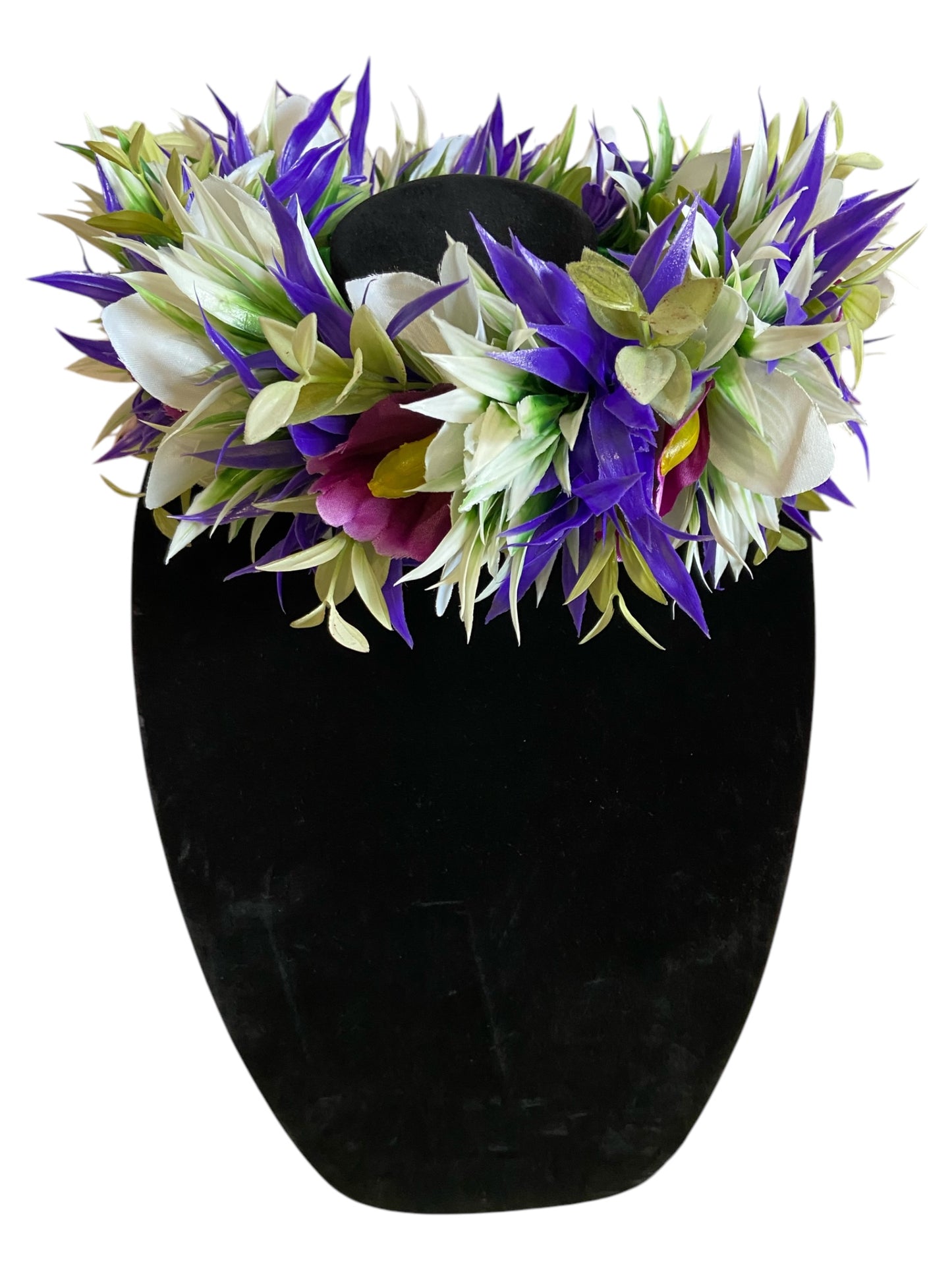 Foufou Floral Crown & Ei Katu Headpiece – Handcrafted Polynesian Island Accessories (Adult size)