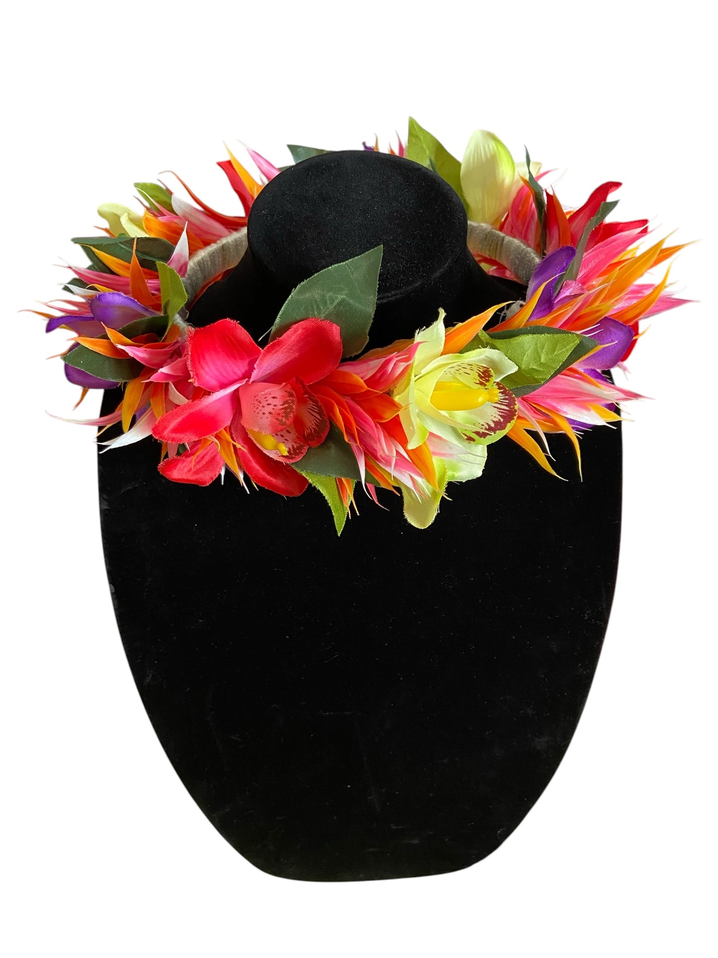 Foufou Floral Crown & Ei Katu Headpiece – Handcrafted Polynesian Island Accessories (Adult size)