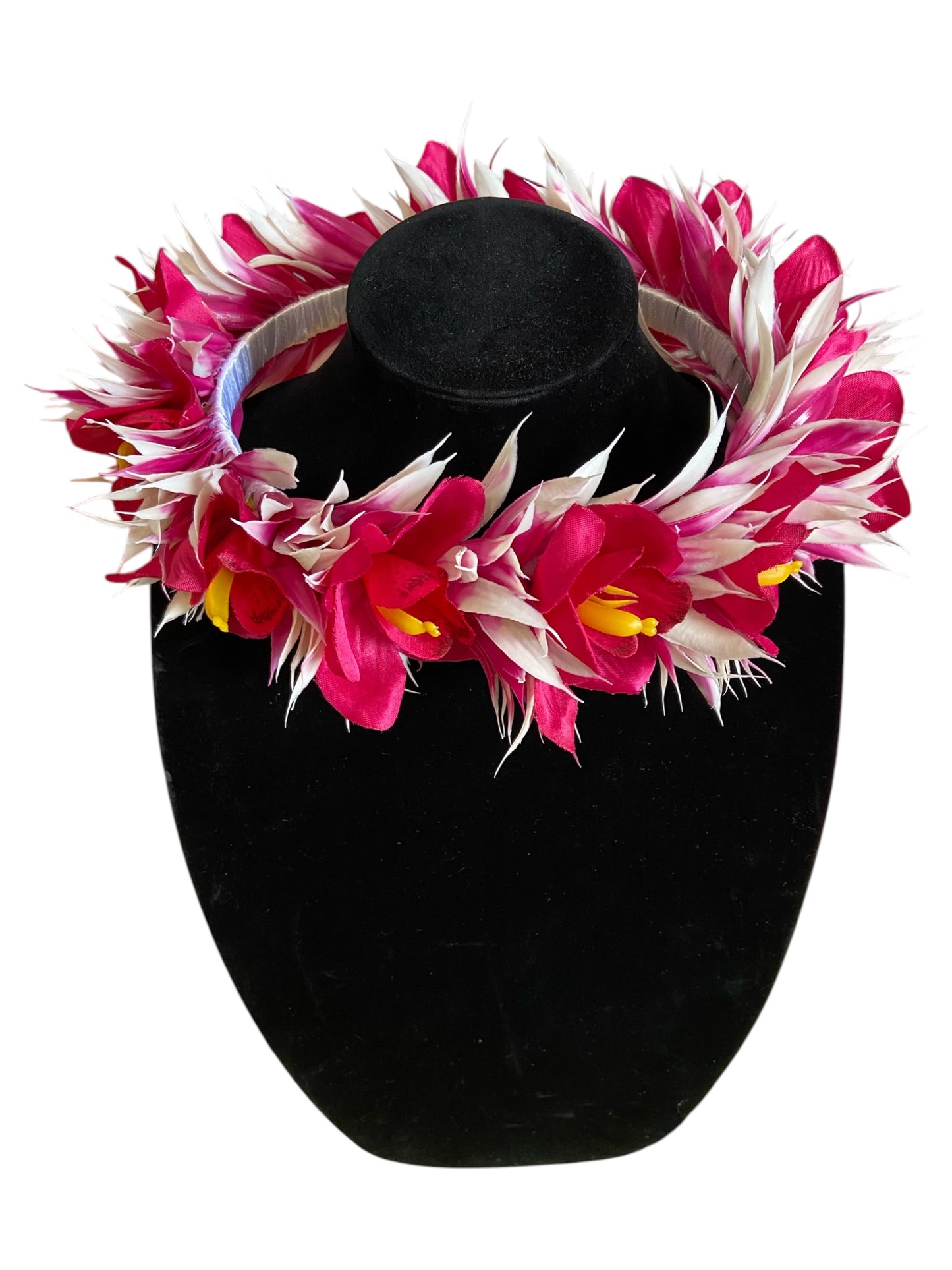 Foufou Floral Crown & Ei Katu Headpiece – Handcrafted Polynesian Island Accessories (Adult size)